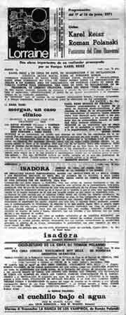 Un programa del Lorraine (archivo Kipnis)